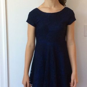 Fancy blue lace dress